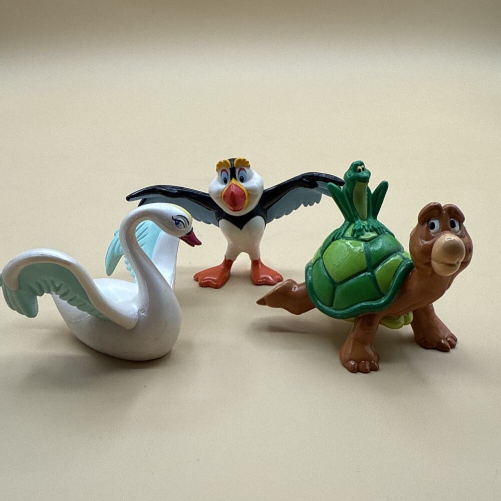 VTG TYCO Rare Princess Animated Swan Odette Figure Puffin Speed & Jean-Bob Movie